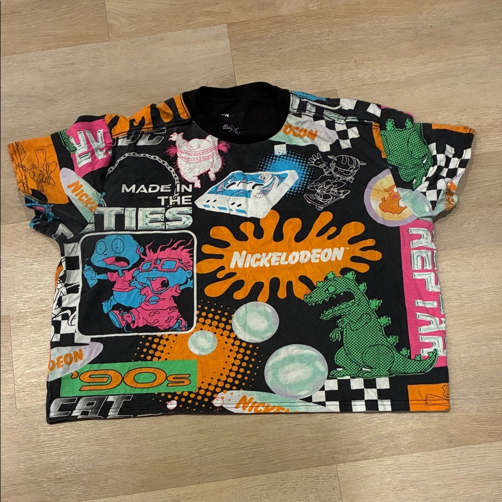 Nickelodeon Kids Graphic T-Shirt - Black and Multicolor